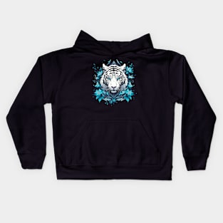 Blue Eyes White Tiger Kids Hoodie